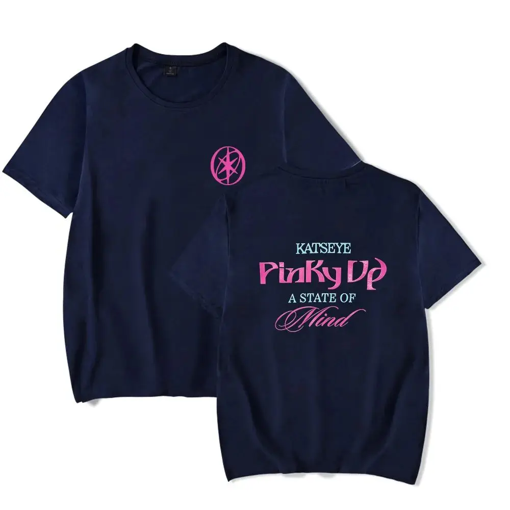 New Album Pinky Up Tshirt Tops Katseye Tshirt 2026 Merch Crewneck Short Sleeve Casual Loose Tee Print Fashion Tops Unisex