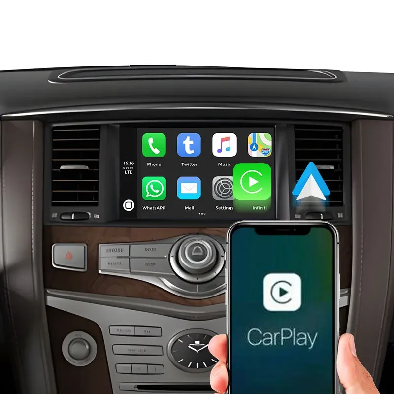 High qualityWireless CarPlay Mirror Link System Android Auto Interface for Infiniti QX50 QX60 QX70 QX80 FX35 FX37 Q70 JX35 G25 G