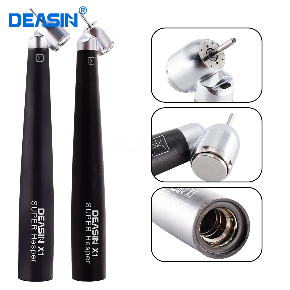 Dental Surgery Handpiece 45 Degree Angle Head High Speed Steel Body Drill With Optic Fiber Compatible for KAVO Led Coupler