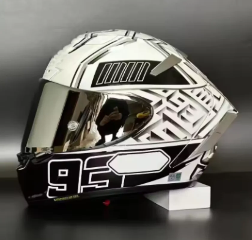 

Мотошлем X14 белого цвета, одобренный DOT, для мотокросса и гонок, полнолицевой, для езды на мотоцикле, Casco De Motocicleta
