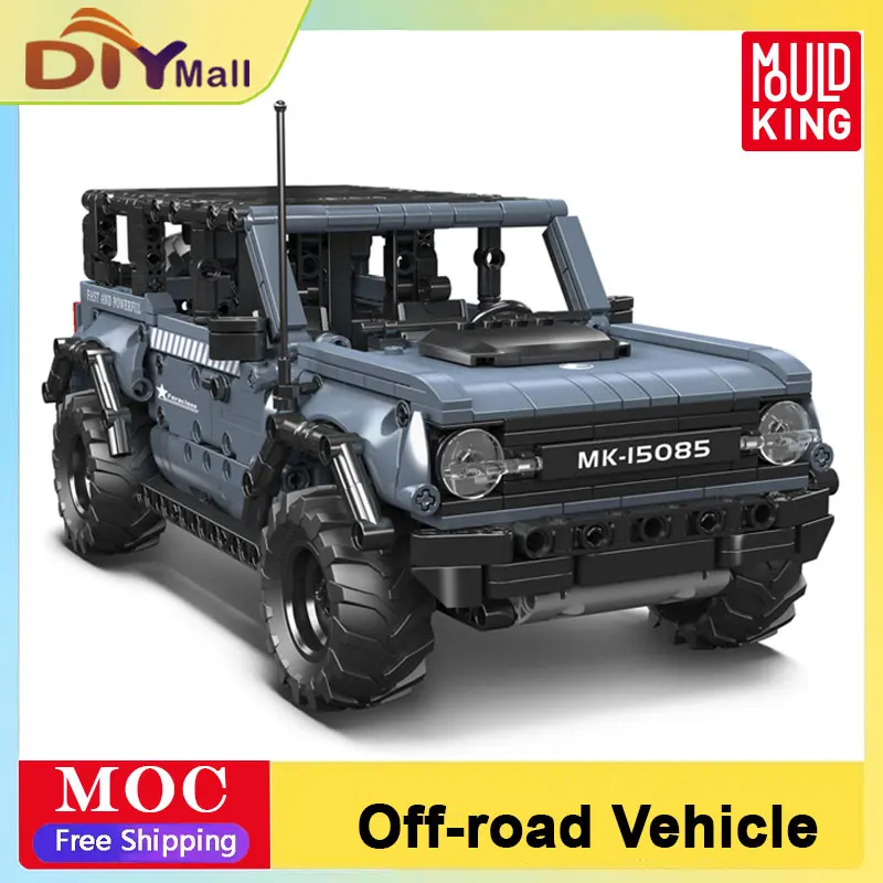 

MOLD KING SUV Jeep Car Building Blocks Набор Внедорожный грузовик MOC Модель Классическая кирпичная головоломка Игрушка для детей и взрослых Технический подарок