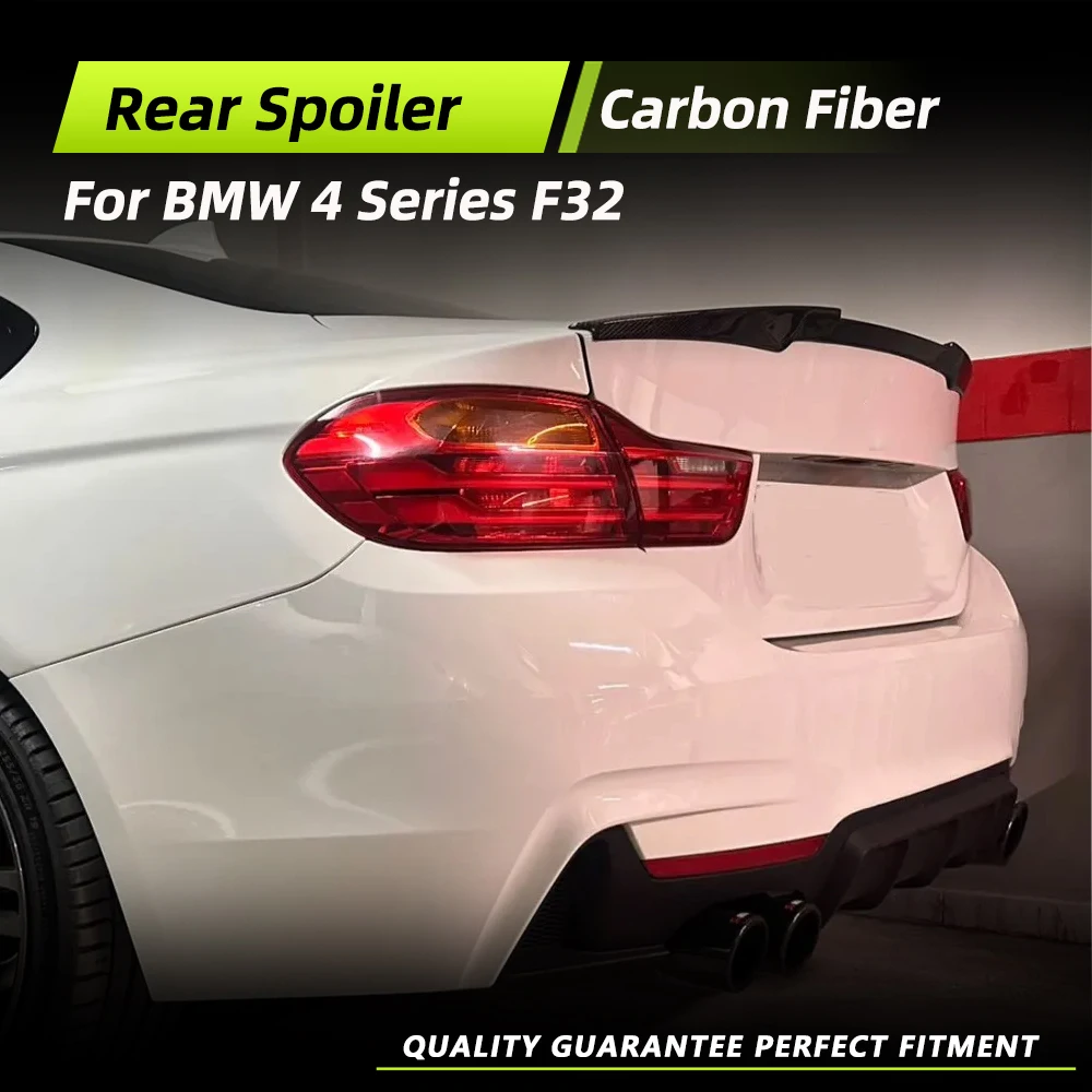 

Car Rear Trunk Racing Spoiler Wing Lip for BMW 4 Series F32 428i 435i Coupe Non M4 Carbon Fiber / FRP Car Racing Boot Lid Wing