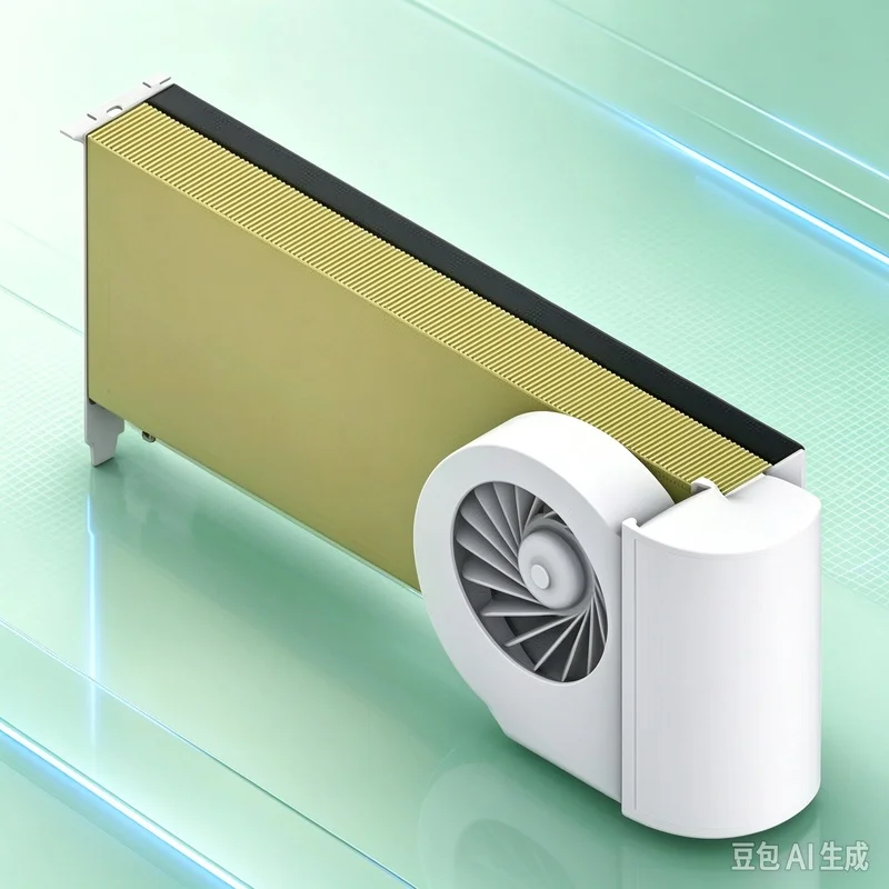 New A+ For NVIDIA For Tesla A100 A40 A30 A800 Graphics Card Cooling, Taiwan Brand Fan + 3D Printed