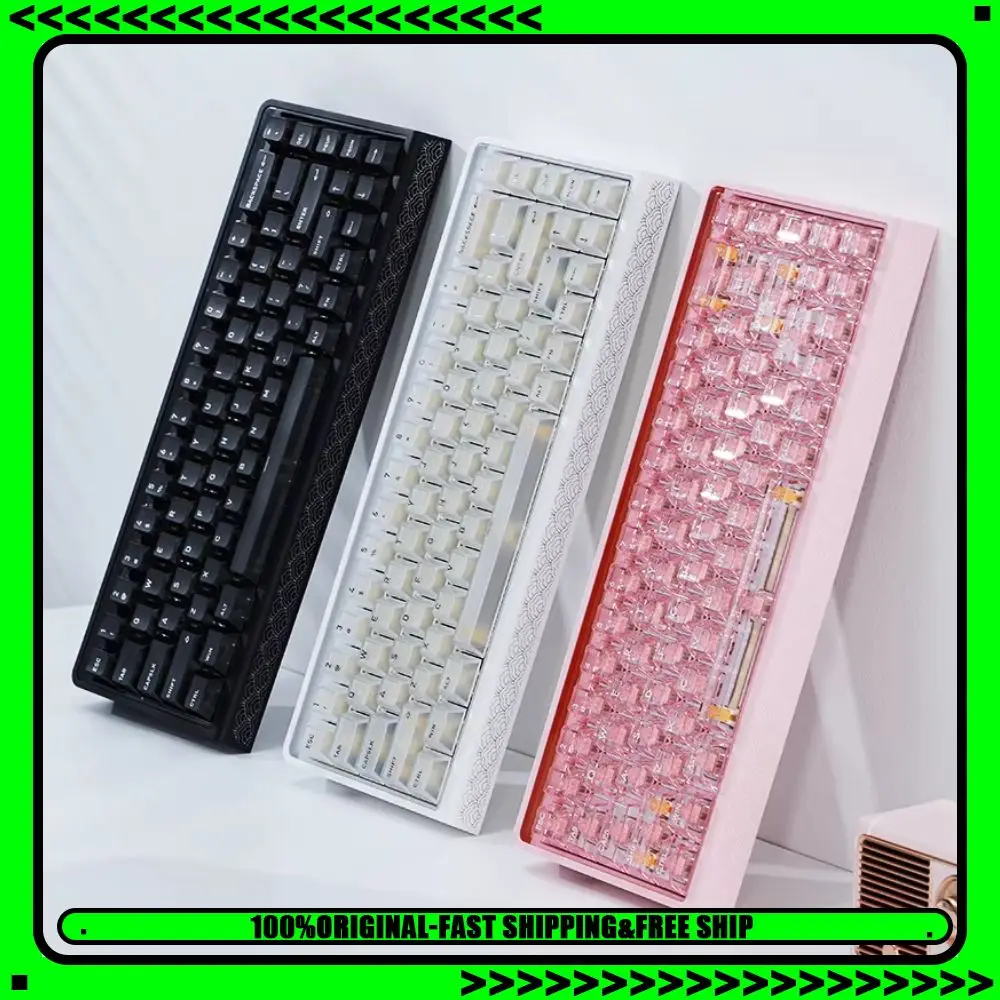 

MX68 Проводная клавиатура с магнитным переключателем, с возможностью горячей замены, 8K, игровая клавиатура для киберспорта RT0.01 Прокладка RGB Эргономичный ПК-геймер