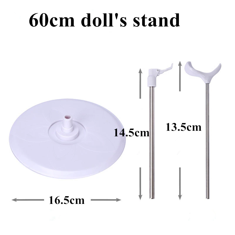 1/6 1/4 1/3 BJD 액세서리용 신축성 스탠드, 높이 조절 가능, 75cm 인형용, 3 가지 크기 선택
