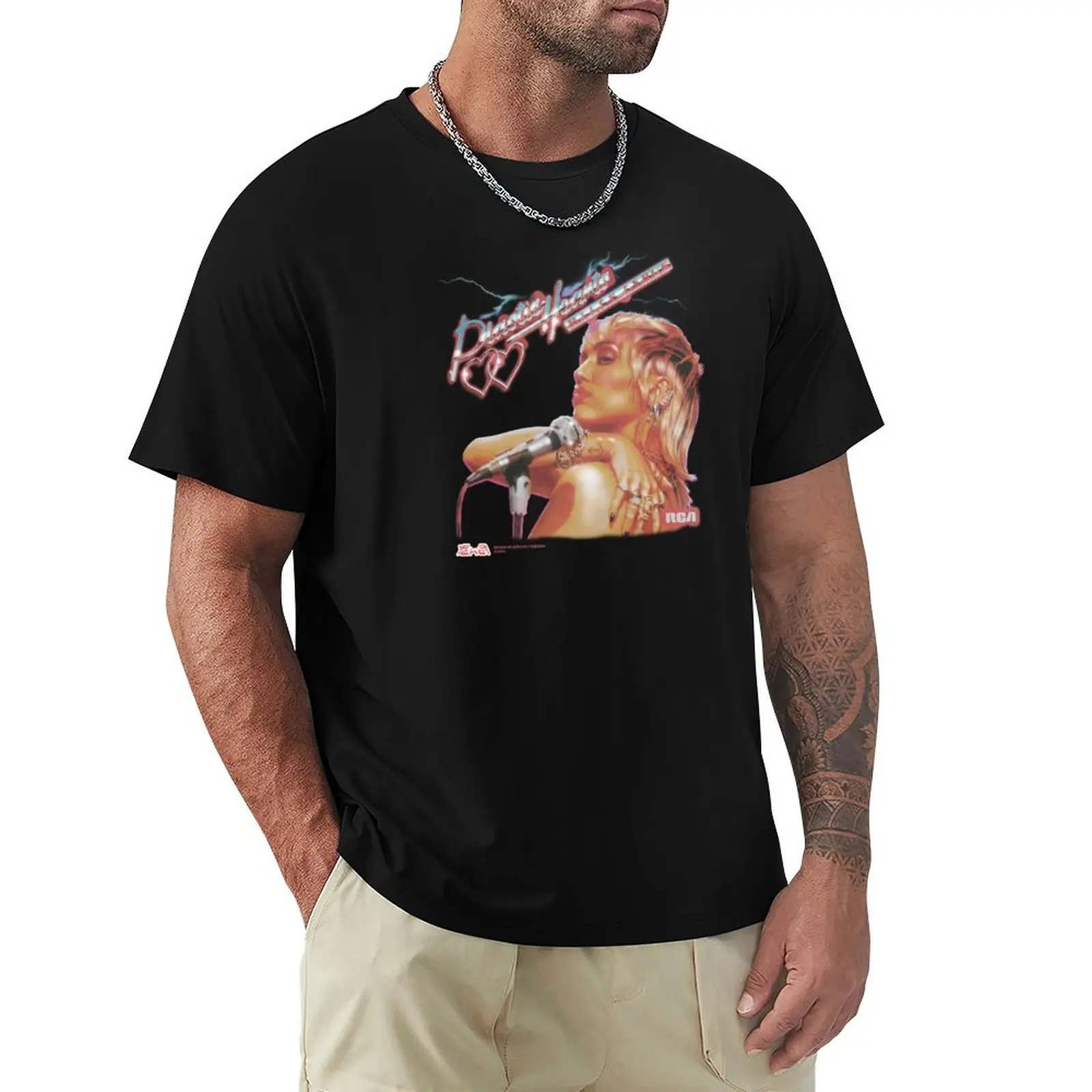 

Vintage Plastic Hearts T-Shirt shirts graphic tees luxury designer summer 2025 mens t shirt graphic