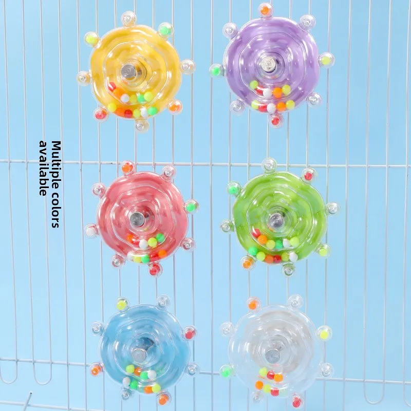 الببغاء الصحن الطائر الغزل الموسيقى الملونة لؤلؤة الأرز عداء الحيوانات الأليفة لعبة الضغط الطيور متعة الإغاثة لعبة الضغط