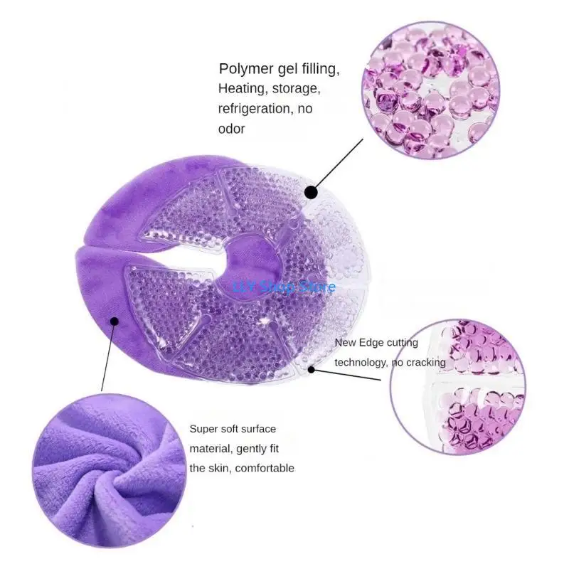 مجموعة علاج الثدي T8UD للأم المرضعة، وسادة جل للرضاعة الطبيعية الساخنة والباردة الشخصية