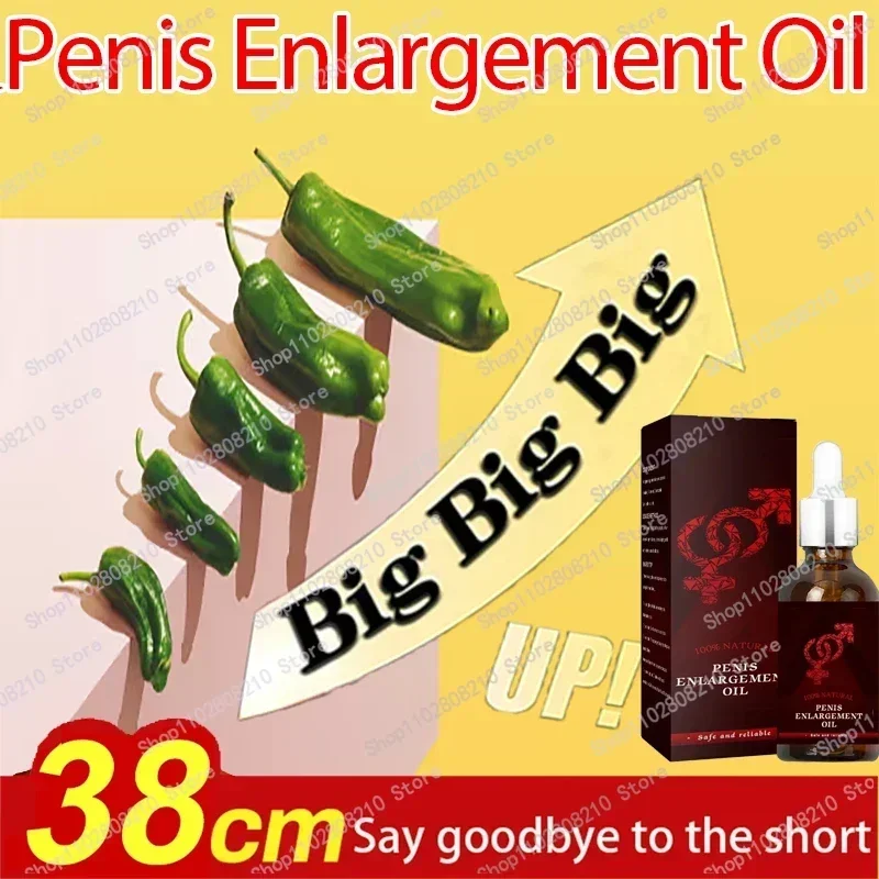 Men's Big Dick Thickening Growth Massage Penis Enlargement Oil Sexy Orgasm Delay Liquid Male Cock Erection Enhance Products Care