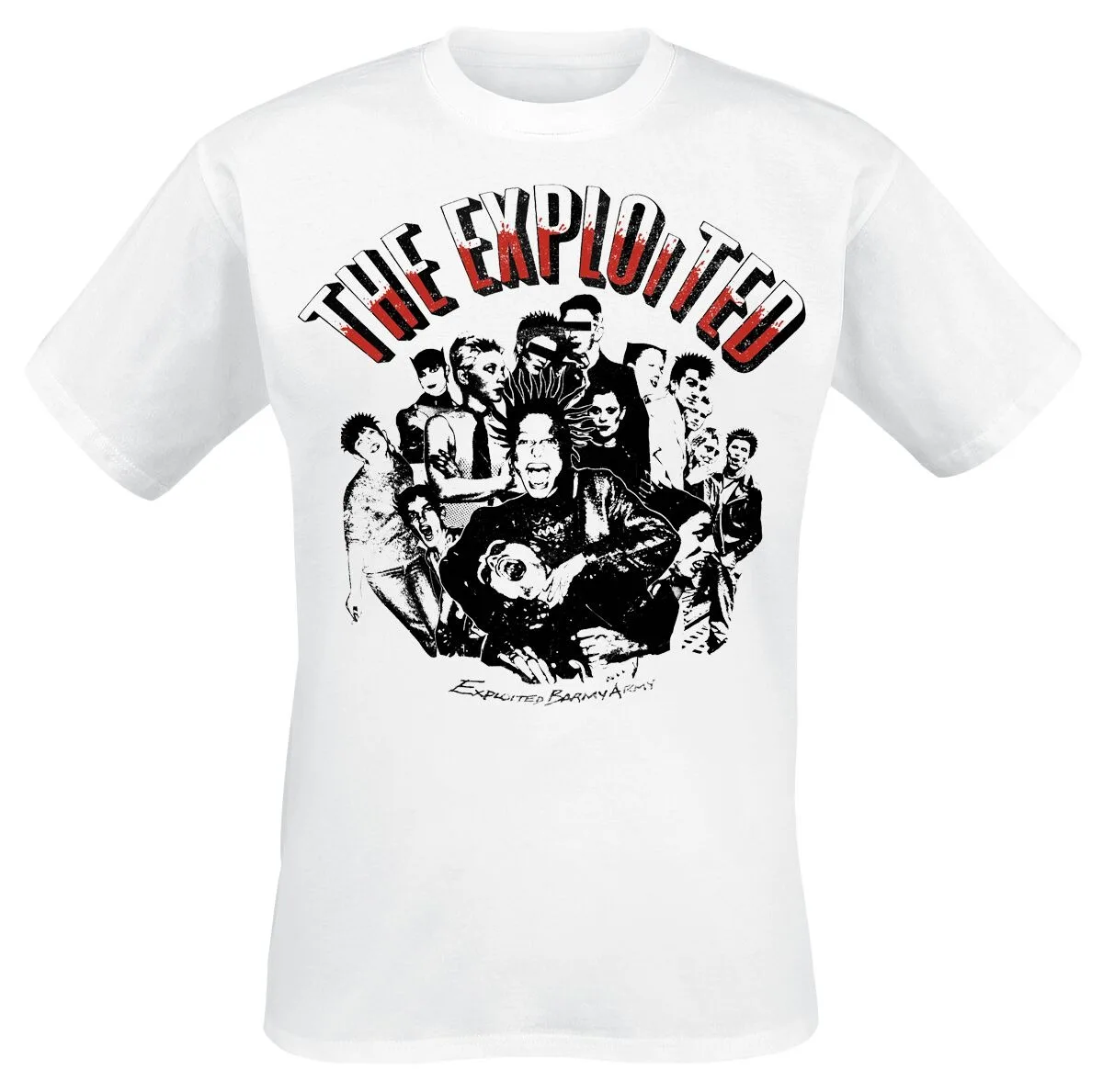 The Exploited Vintage Barmy Army Graphic T-shirt Men Women Street Punk Tee