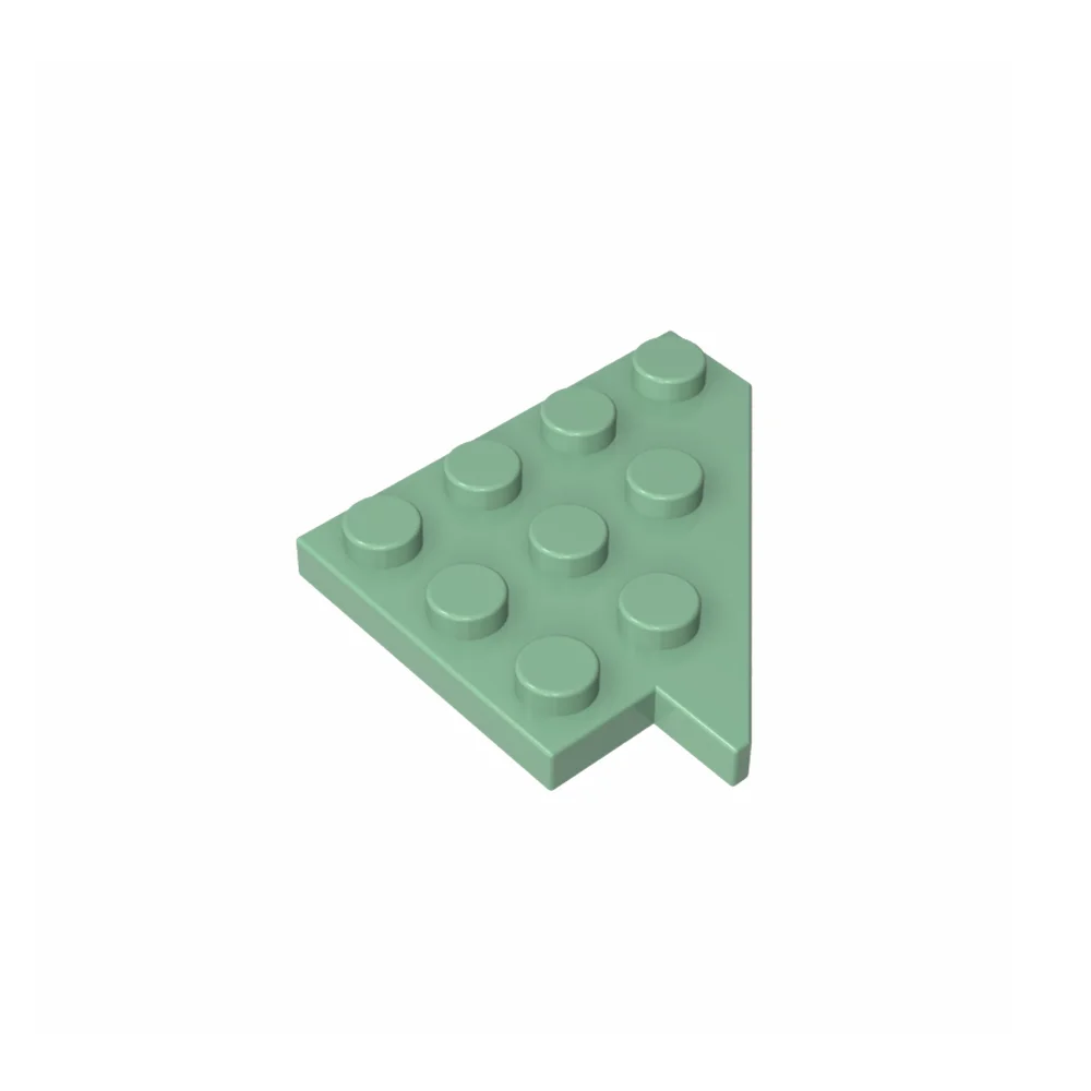 Gobricks GDS-M361 Assembles Building Blocks children's toys Wedge, Plate 4 x 4 Wing Right compatible with lego 44661
