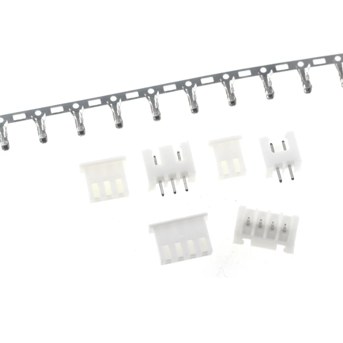 20PCS XH2.54 Pin Straight/curved Needle Header Connector 2P 3P 4P 5P 6P 7P 9P 10P 12Pin 2.54mm Pitch XH For PCB