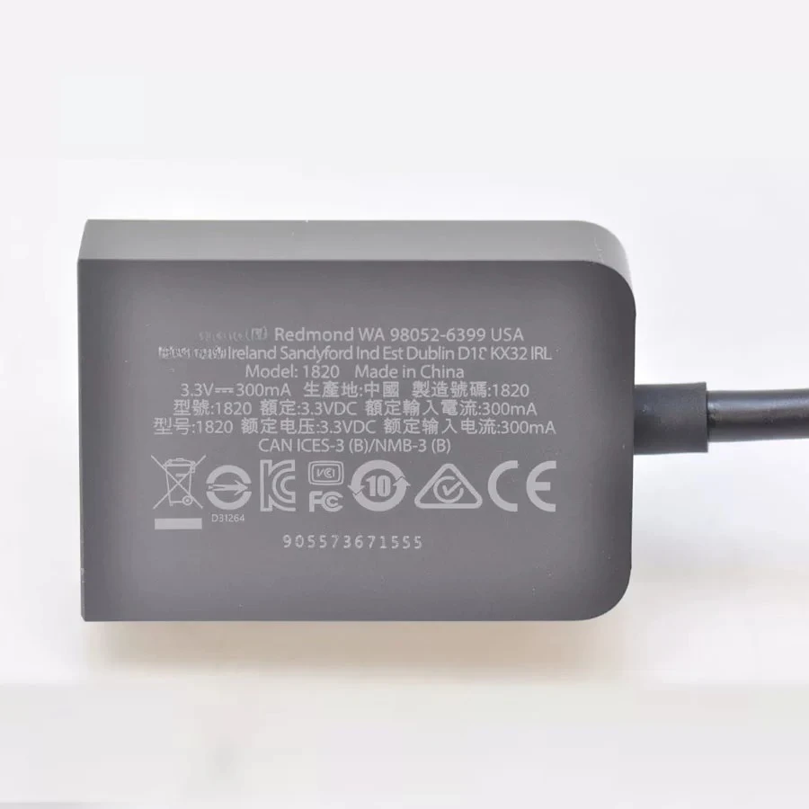 15-Pin Adapter for Microsoft Surface Mini DP to VGA, Analog Monitor EJP-00003