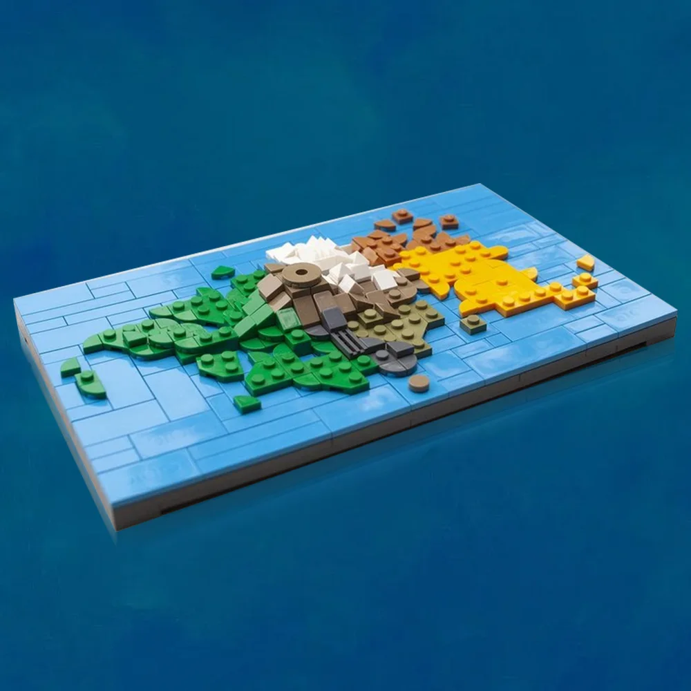 MOC 3D マップマタヌイ島ビルディングブロックモデル立体島マップレンガ diy 組み立ておもちゃ子供のギフト