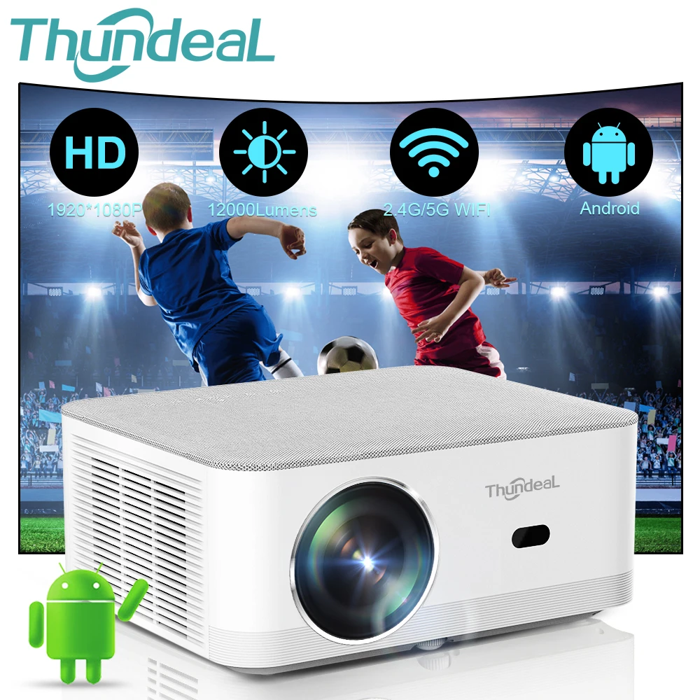 

ThundeaL TD92Pro 1920 x 1080P Full HD 2K 4K LED Projector TD92 Pro WIFI Android Projector Home Theater Media Video Player Beamer