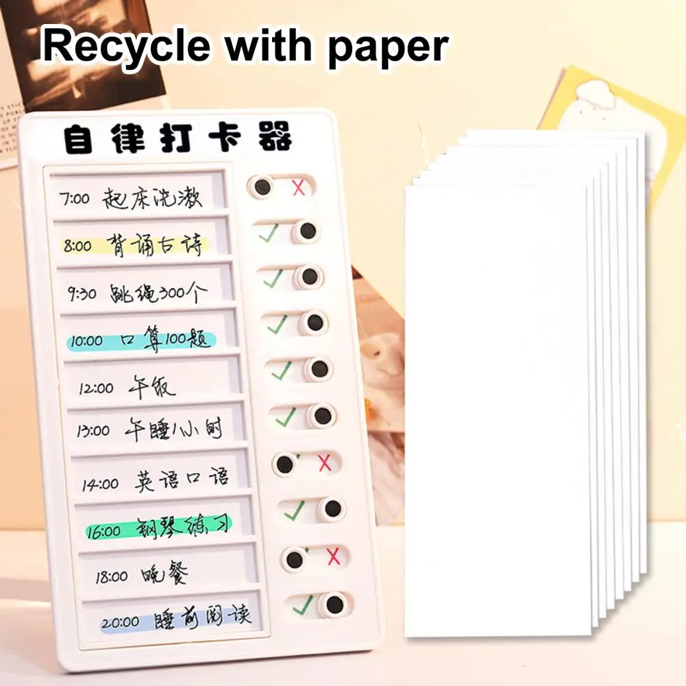 Daftar Memo ringan daftar tugas tugas kertas pengganti anak sekolah musim panas siswa belajar Memo daftar periksa alat pengingat