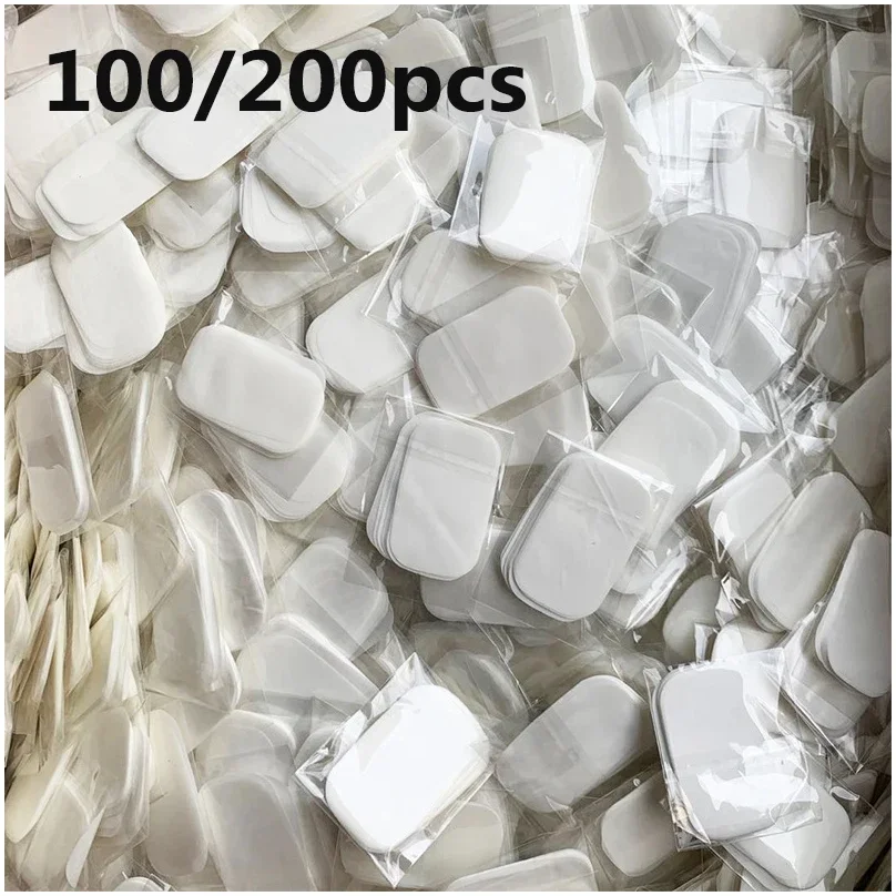 

100/200Pcs Portable Bathroom Soap Slices Bath Hand Washing Slice Outdoor Travel Scented Foaming Soaps Paper Clean Soap Tablets