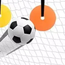 2 alvos ajustáveis do treinamento de futebol dos pces-placas portáteis da prática do objetivo de futebol para brocas de tiro, material durável do tpe