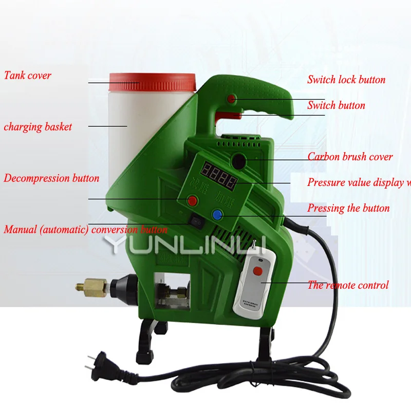 High Pressure Grouting Plugging Machine Waterproof Trapping Injection Filling Machine Polyurethane Pump 220V