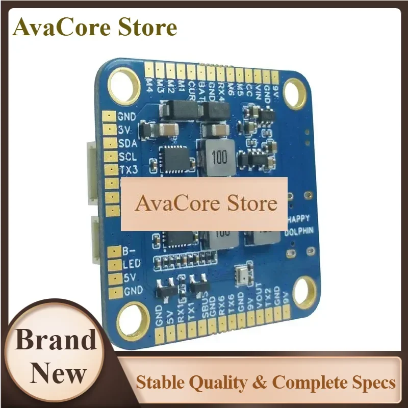 AvaCoreBAYCK DOLPHIN Flight Controller AT32 F435 Betaflight 9V3A 5V3A Dual BEC For FPV Freestyle Racing Drone Quadcopter Parts