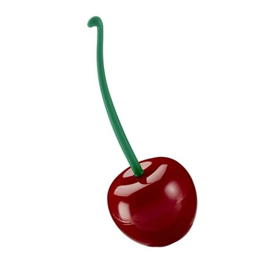 

Toilet Brush Set with Holder Plastic Wine and Black Brush Space Saving Corner Design for Bathroom Cleaning Tool