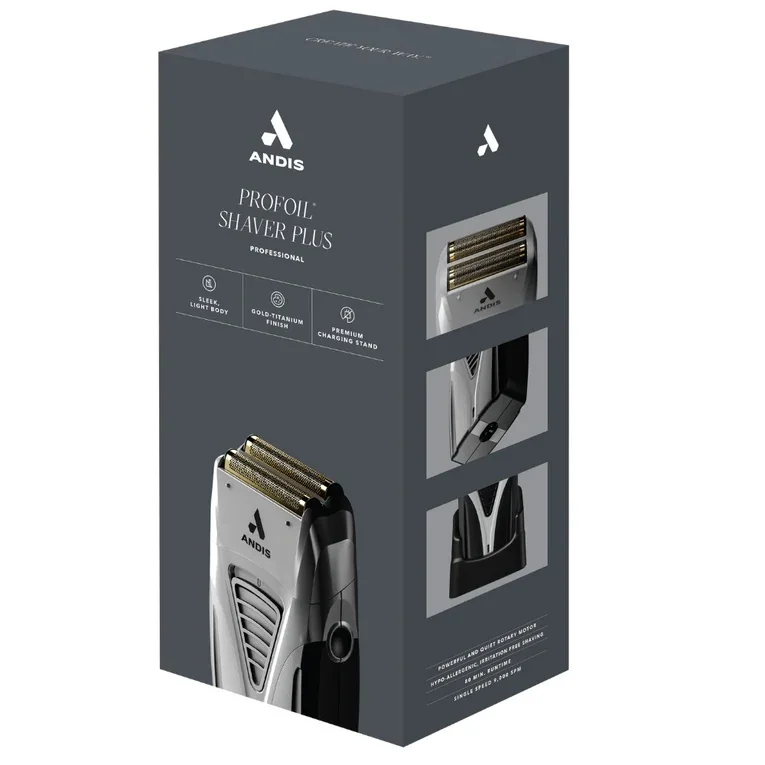 Original Andis Profoil Lithium Plus Titanium Double Foil Shaver TS-2 #17255 Luxury Shaver