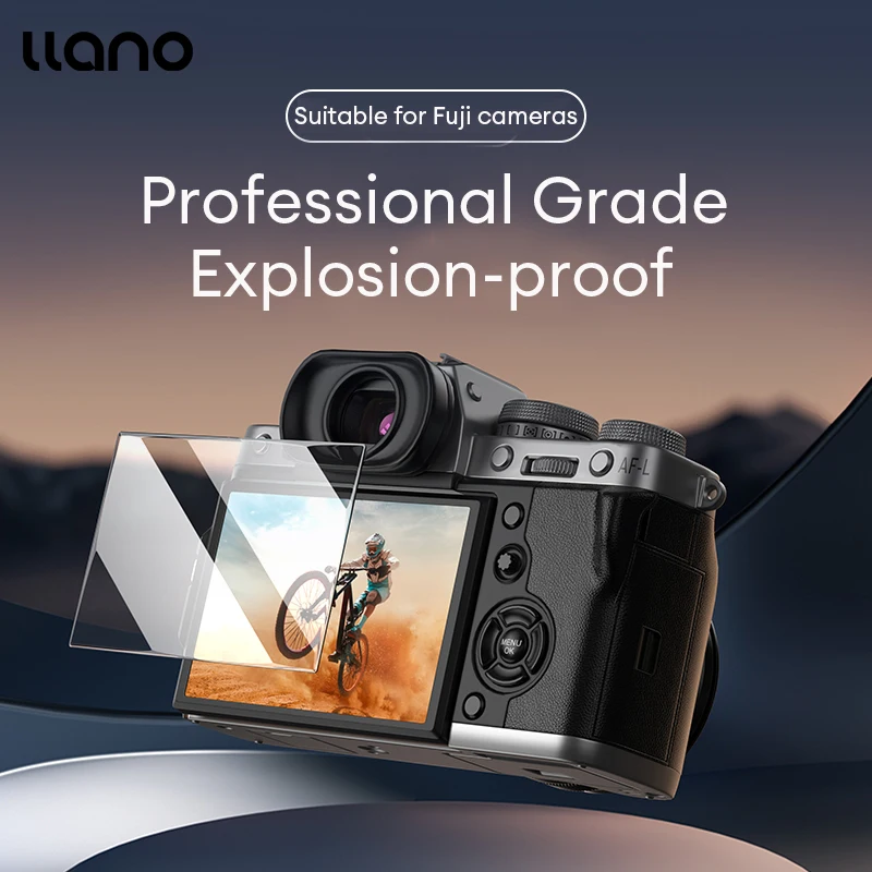 Llano cámara de vidrio templado para Fuji XT5 XT4 XT3 XT30 XT30II X100VI XE4 XH2S XS10 XM5 X-M5 HD protector de pantalla de cámara a prueba de agua