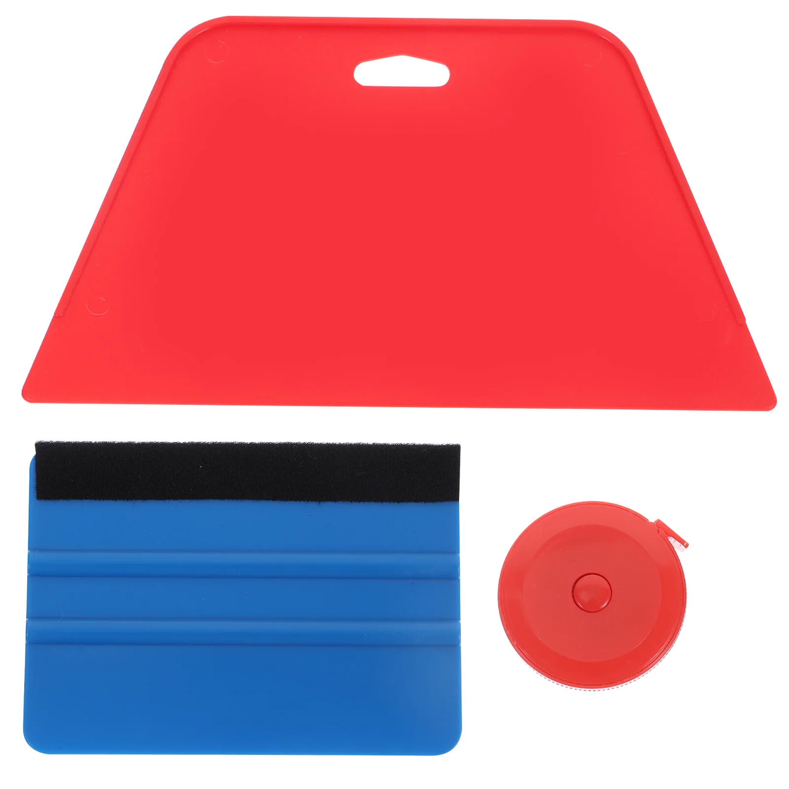 1Set Plastic Wallpaper Squeegee Kit Includes Dual Scrapers Sharp Blade for Seamless Installation on Walls Ceilings Fast Simple