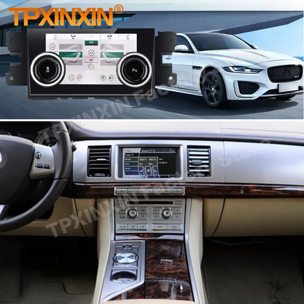 AC Panel Air Conditioner For Jaguar XF 2005 2006 2007 2008 2009 2010 2011 2012 GPS Multimedia Player Head unit