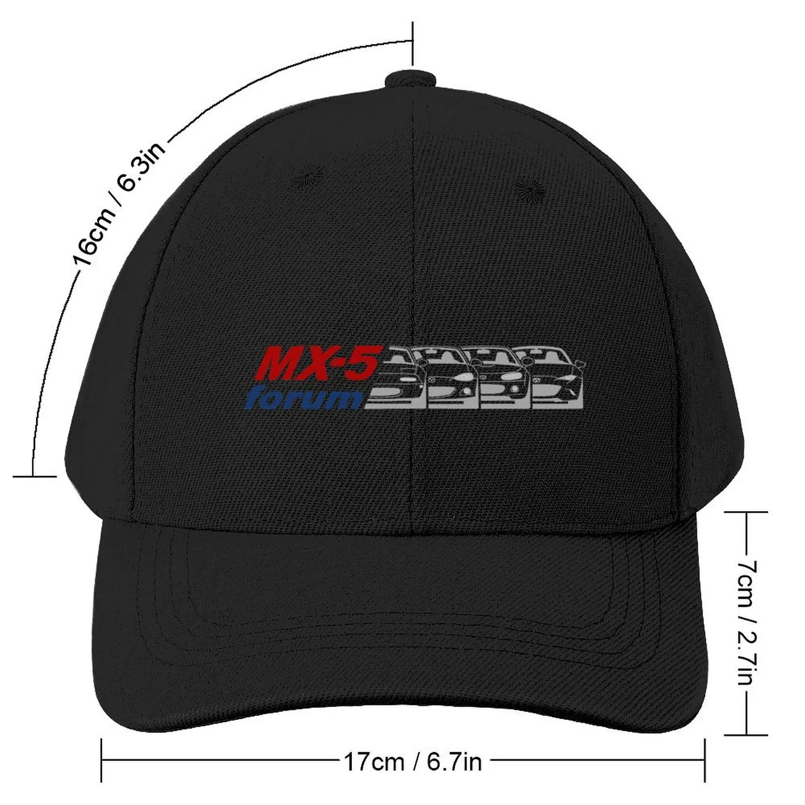 MX5-Forum logo Red + Blue + Gray Baseball Cap Golf Hat Man Luxury Man Hat Hats For Women Men's