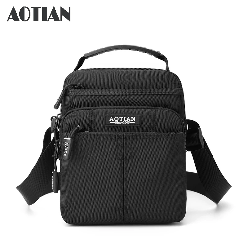 AOTIAN Men's Shoulder Bag Small Man Travel Crossbody Bag Boys Messenger Bag Anti-wear oxford cloth Purse Male Handbag