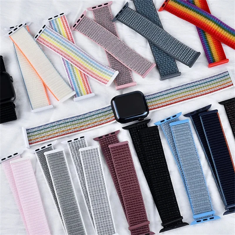 nylon Strap For apple watch band 44mm 40mm 49mm 45mm 41mm 42mm 38mm 44 mm Sport Bracelet Iwatch Series 8 9 Se7 6 5 4 3 Ultra 2