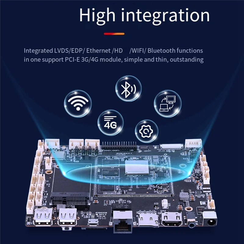 B74A Modul Kontrol Industri Port Jaringan Ganda RK3288/3568 Tablet Motherboard Android 3588 Sistem Modul Linux3399