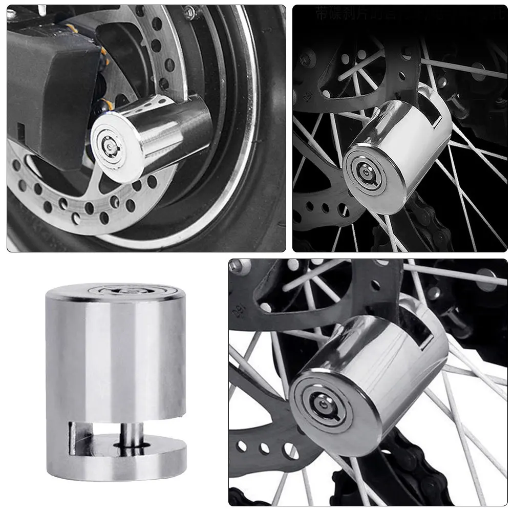 

3Pcs Motorcycle Disc Brake Lock Anti Theft Heavy Duty Security Lock for Bike Wheel Motorbike Electric Scooter Motorcycle