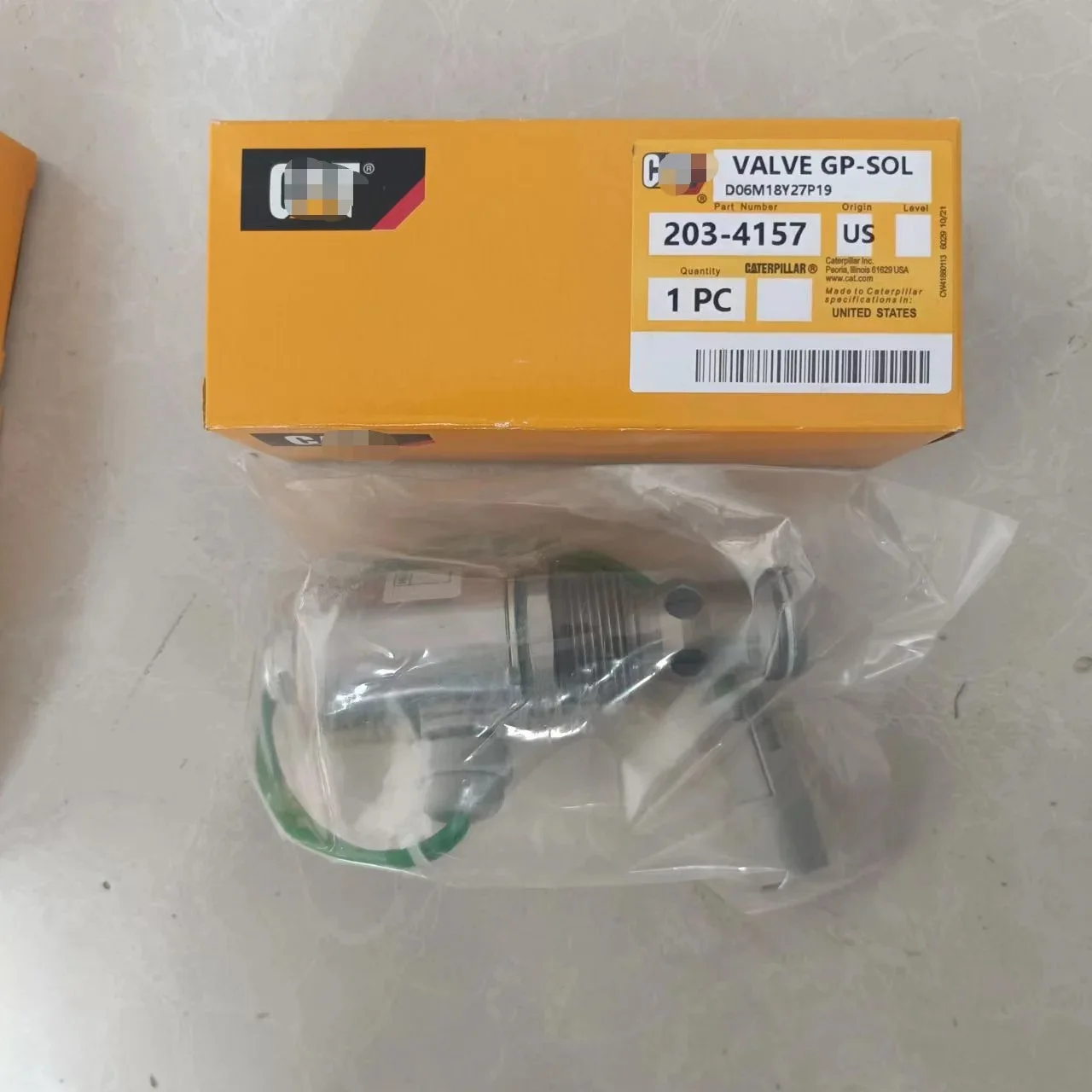 950G 962G 966G 휠 로더용 솔레노이드 밸브 1744913 (솔레노이드 밸브 174-4913)