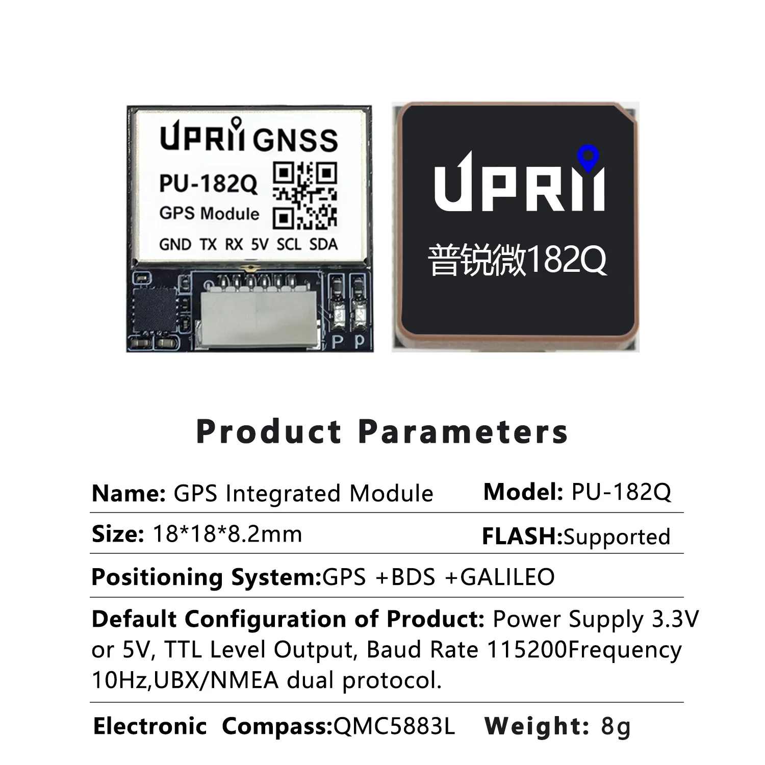 

PU‑252Q 10th Gen UBX‑M10 High Precision GPS Module Path Recording & Route Matching GNSS Positioning Board