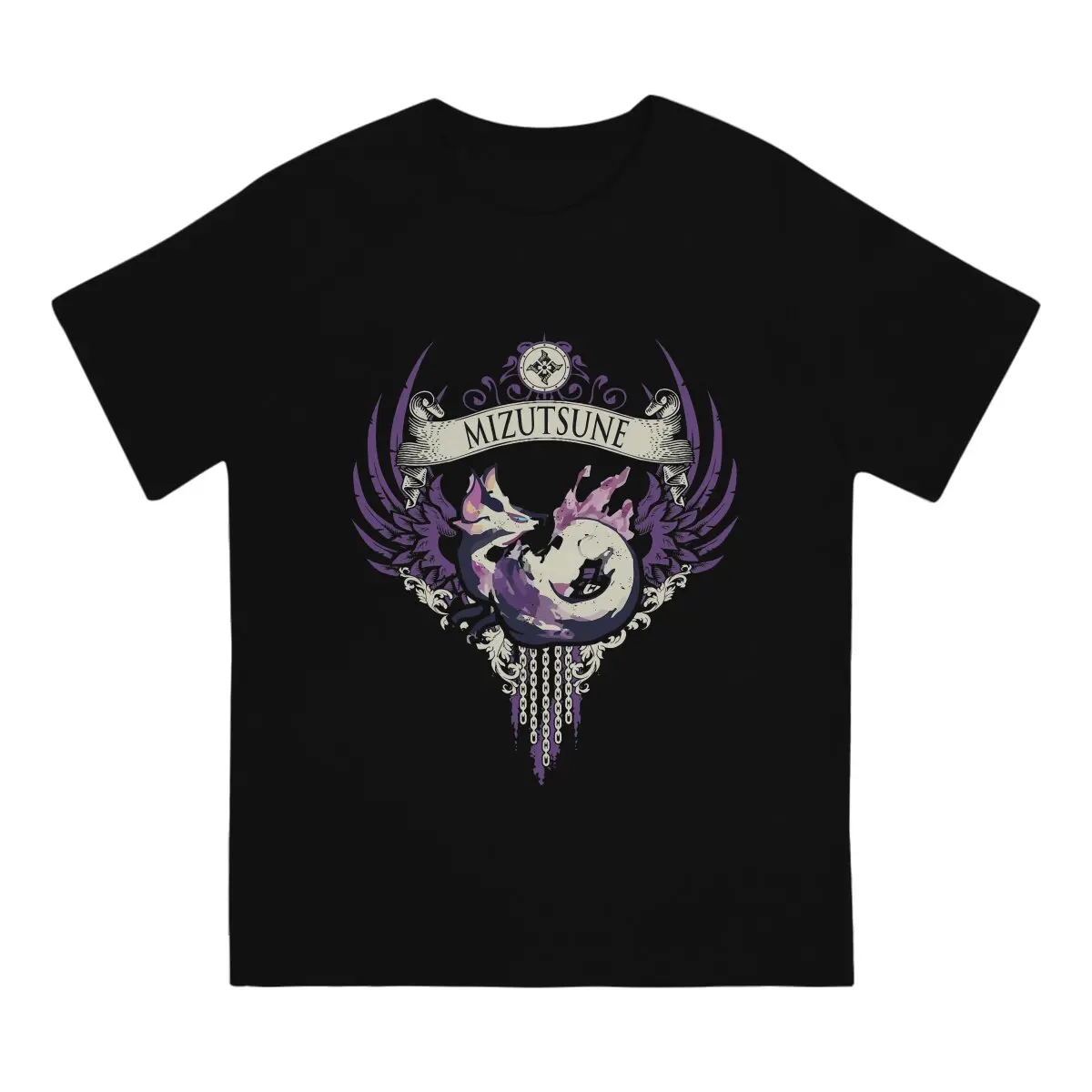 MIZUTSUNE LIMITED EDITION Men's T Shirts Monster Hunter World Funny Tees Short Sleeve Round Neck T-Shirt Classic Tops