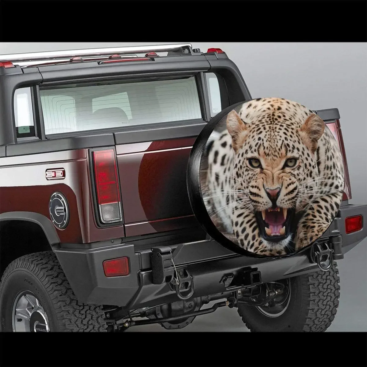 Cool Animal Leopard Spare Tire Cover Waterproof Dust-Proof UV Sun Wheel Tire Cover Fit for ,Trailer, RV SUV and Many Vehicle