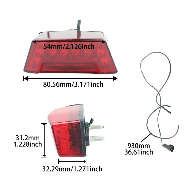 

Запчасти для инструментов для мотоциклов, оригинальный задний фонарь, задний фонарь, универсальный для велосипеда, тормозной сигнал, сигнальные огни, аксессуары для мотокросса