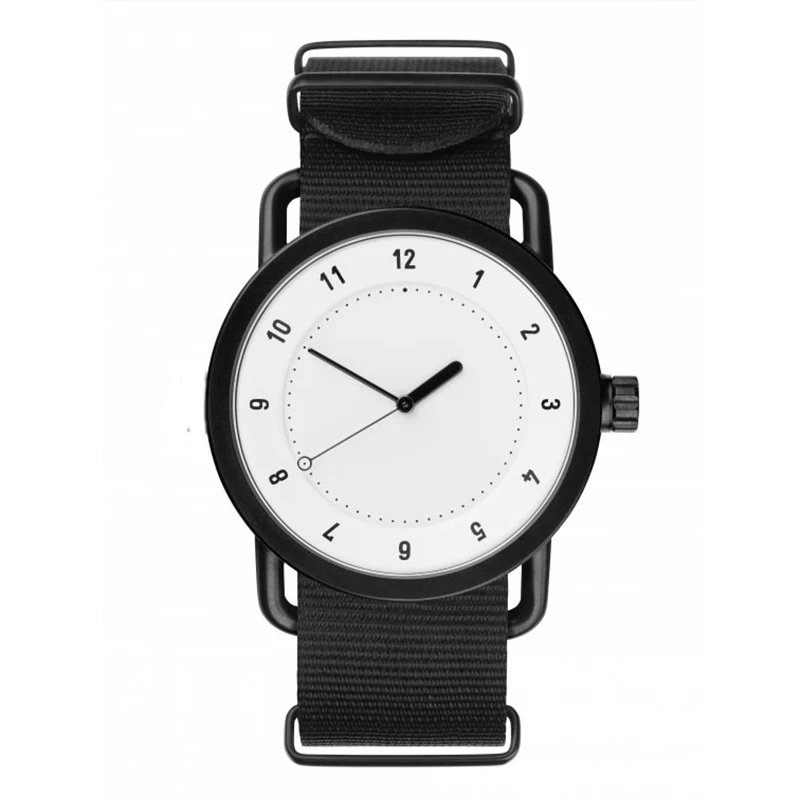 ZH36 Trendy and minimalist quartz watch canvas nylon strap quartz watch European and American retro thin student couple watch