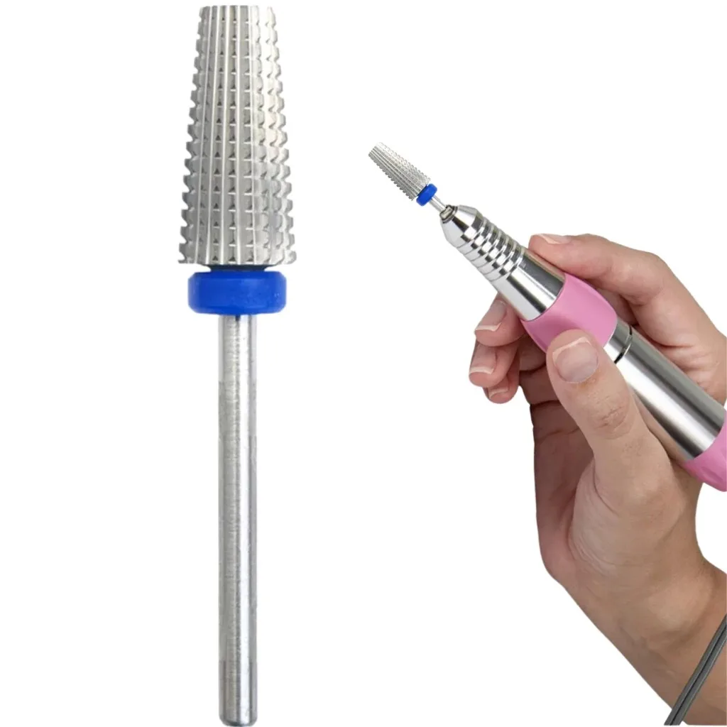 1 pièce/3 pièces en acier au tungstène de qualité professionnelle avec foret à ongles en diamant embouts de dissolvant de cuticules, pour perceuse à ongles électrique Compatible,