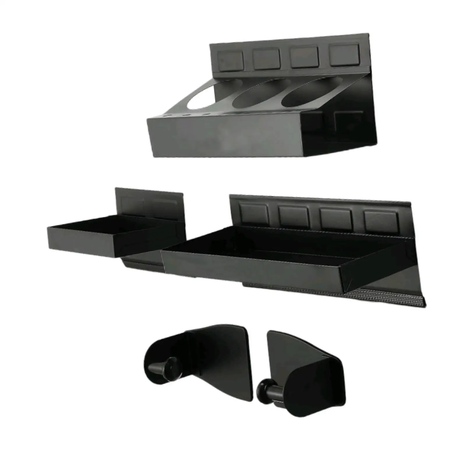 4 Pieces Tool Box Tray Set Versatile Metal Structure Heavy Duty Tool Organizer for Workshop Simple Assembly Accessories