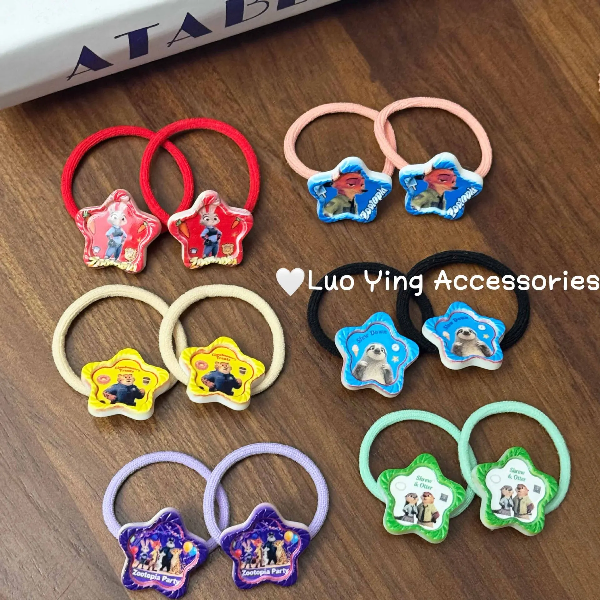 10/50 قطعة جديد ل Zootopia2 العصابات الشعر الفتيات مطاطا الأميرة إكسسوارات الشعر جميل الأطفال العلاقات الشعر أغطية الرأس هدايا عيد الميلاد
