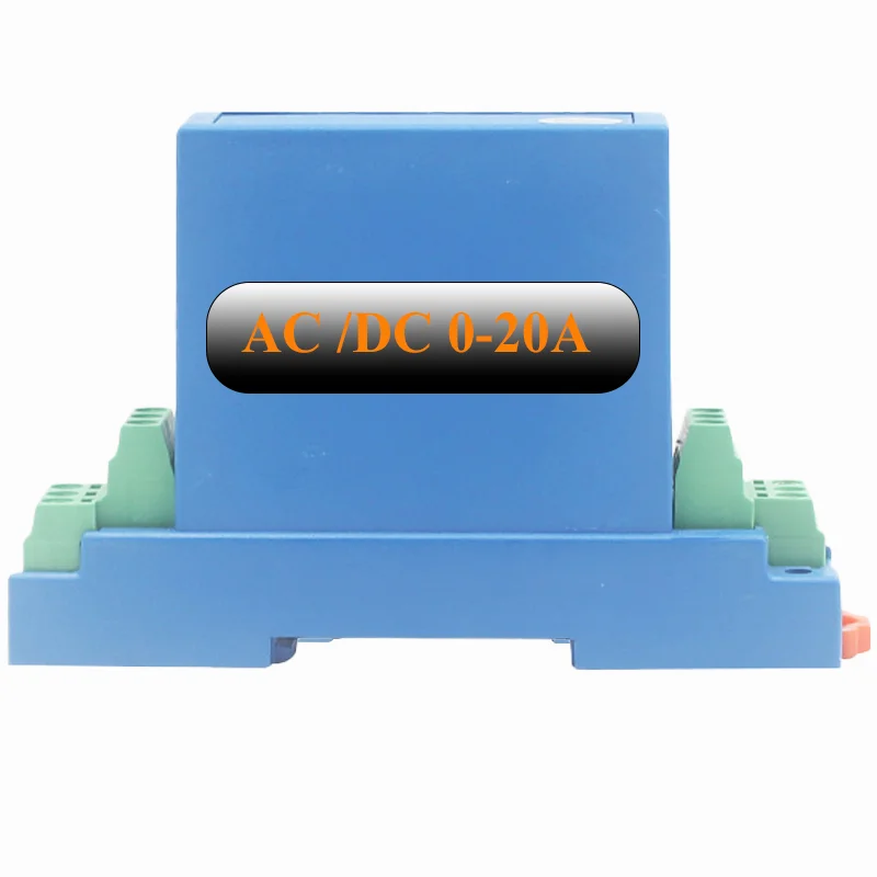 AC/DC Current Transducer 0-20A to 0 10V 0 5V 4 20ma 1 In 1 Out DC24V Current Sensor Transmitter