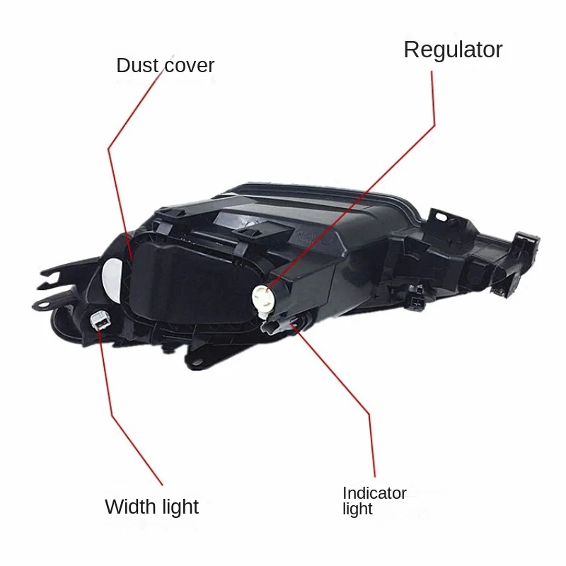 Per Peugeot 206 T11 2006-2013 fari in cristallo nero Indicatori di direzione vicino e lontano