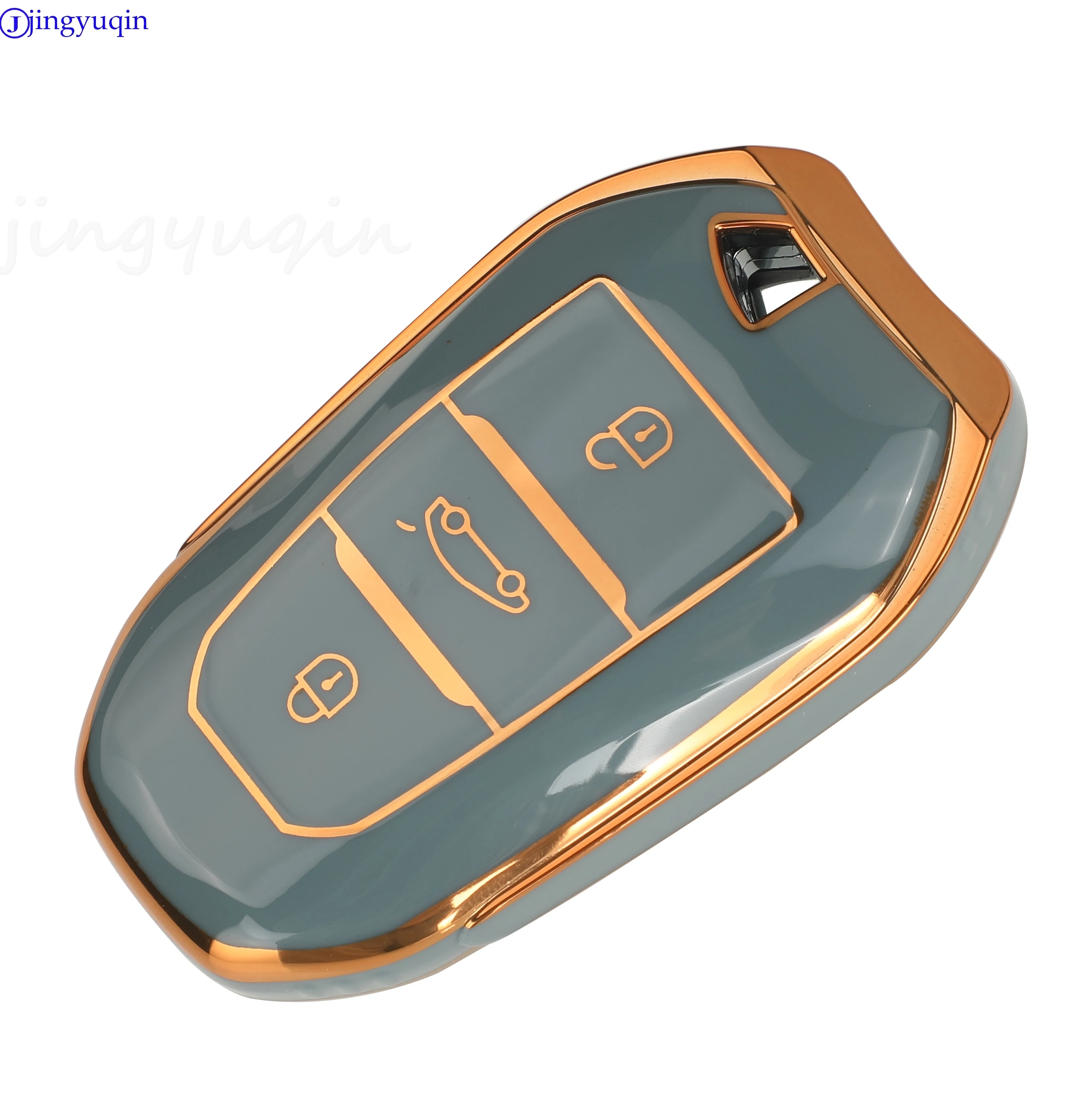 JYQ TPU Auto Key Shell Case Cover For Peugeot 308 408 508 2008 3008 4008 5008 Citroen C4 C4L C6 C3-XR Remote Car Accessorie