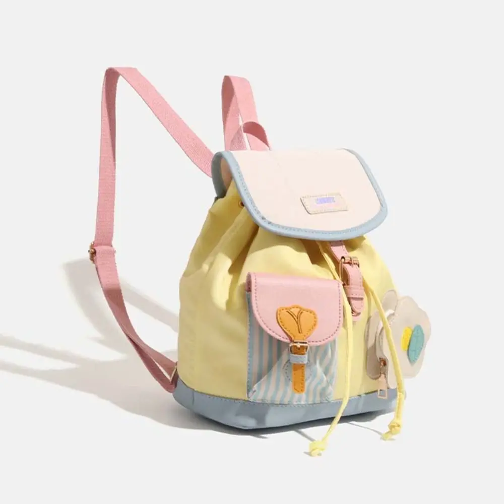 حقيبة التخزين الرباط الإبداعية زهرة على ظهره سعة كبيرة الكرتون الطلاب حقيبة مدرسية شريط بولي PU حقيبة مدرسية الأطفال