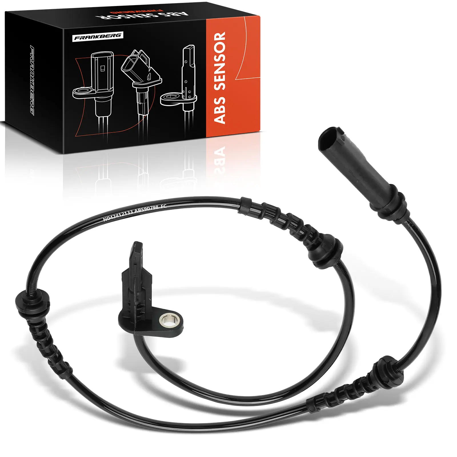 Frankberg 1x ABS Sensor Achteras Links Rechts voor BMW IX3 G08 X3 F97 G01 G08 Bj Vanaf 2020 34526890798 6890798