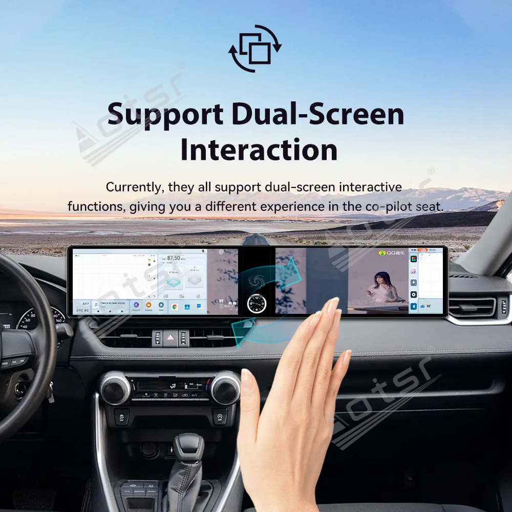 

Dual 12.3 ’’ Android 13 For Wildlander RAV 2020-2022 Car GPS Navigation CarPlay HD Screen Multimedia Player Head Unit Radio