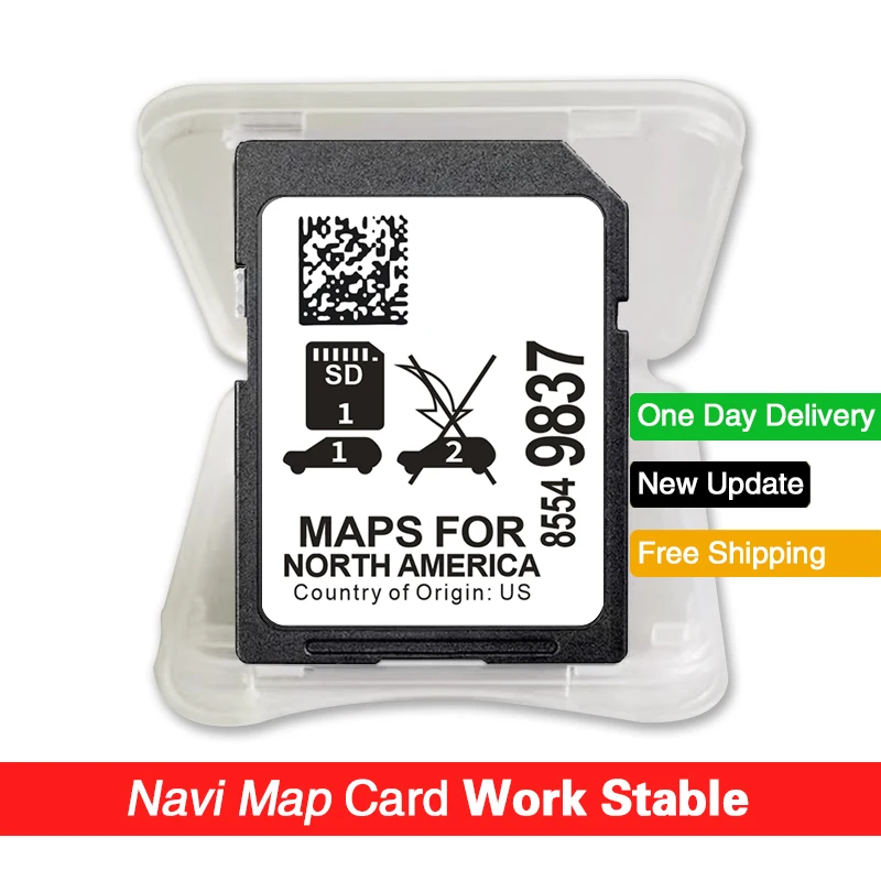 New Plug and Play Card for GM 8554-9837 Navigation System for Chevrolet GMC Buick Cadillac Vehicle 2023 GPS Genuine Memory Card